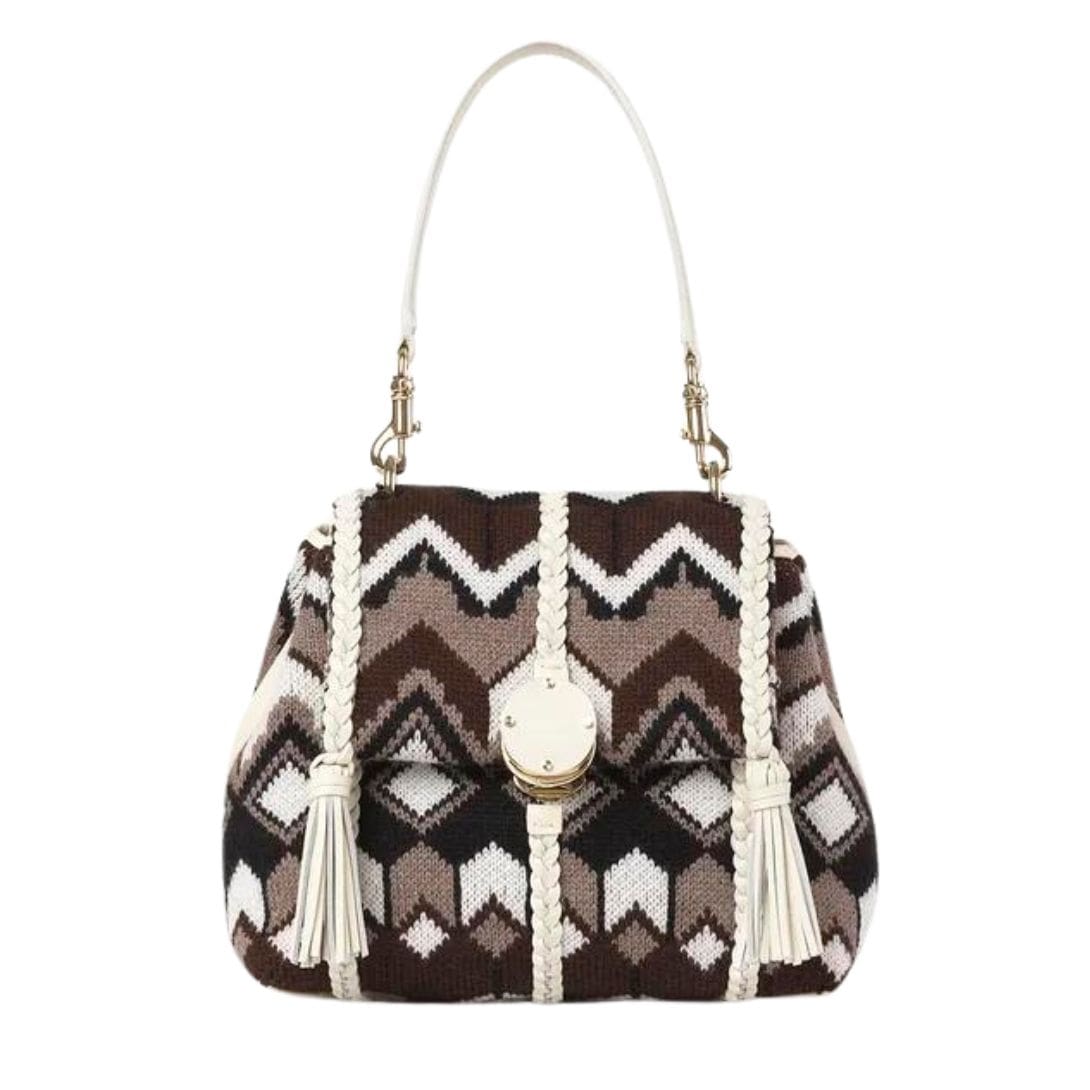 CHLOE PENELOPE SMALL SOFT SHOULDER BAG BROWN MULTICOLOUR