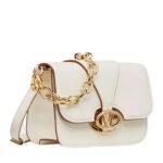 VALENTINO GARAVANI VLOGO O'CLOCK SMALL NAPPA LEATHER SHOULDER BAG WITH CHAIN