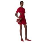 VALENTINO GARAVANI VLOGO O'CLOCK SMALL NAPPA LEATHER SHOULDER BAG WITH CHAIN