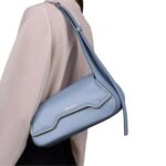 SANTONI LIGHT BLUE LEATHER THEPLUTO BAG