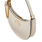 VALENTINO GARAVANI MINI VLOGO SIGNATURE GRAINY CALFSKIN HOBO BAG