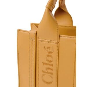 CHLOE SMALL WOODY TOTE BAG HONEY GOLD