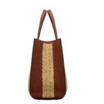 VALENTINO GARAVANI VLOGO SIGNATURE RAFFIA HANDBAG