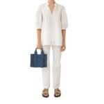 CHLOE SMALL WOODY TOTE BAG DENIM