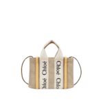 CHLOE MINI WOODY TOTE BAG HONEY GOLD