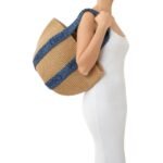 CHLOE LARGE WOODY BASKET DENIM