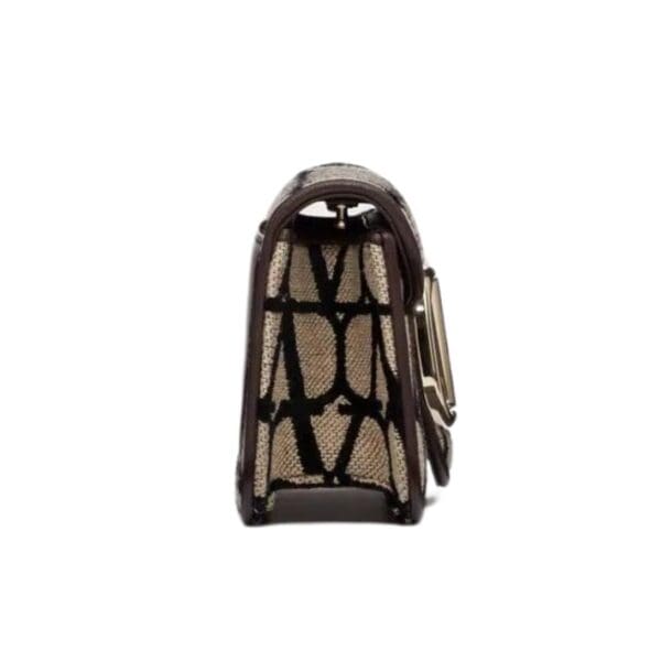SMALL VALENTINO GARAVANI LOCÒ TOILE ICONOGRAPHE SHOULDER BAG
