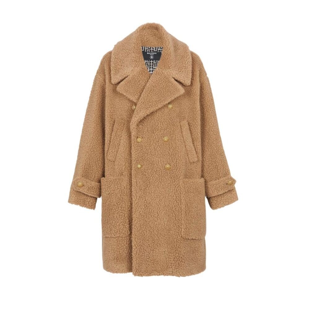  BALMAIN LONG DOUBLE BREASTED COAT