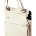 CHLOE STEPH MEDIUM DOUBLE CARRY BAG WHITE