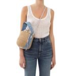 CHLOE SMALL WOODY BASKET WASHED BLUE