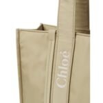 CHLOE LARGE WOODY TOTE BAG HOT SAND