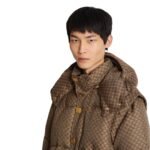 BALMAIN MINI MONOGRAMMED DOWN JACKET