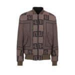 BALMAIN REVERSTIBLE MINI MONOGRAM BOMBER JACKET