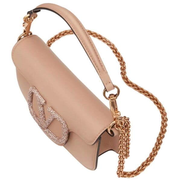 VALENTINO GARAVANI LOCÒ SMALL SHOULDER BAG WITH JEWEL LOGO