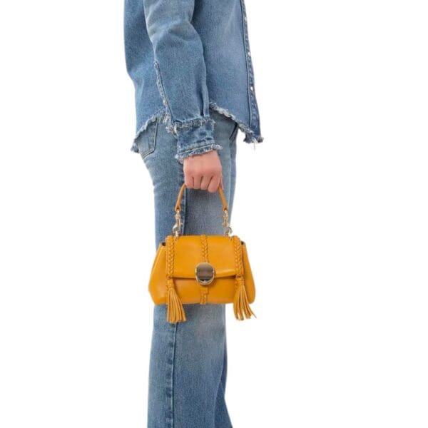 CHLOE PENELOPE MINI SOFT SHOULDER BAG GOLDEN YELLOW