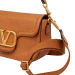 VALENTINO GARAVANI ALLTIME GRAINY CALFSKIN SHOULDER BAG