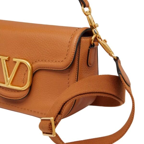 VALENTINO GARAVANI ALLTIME GRAINY CALFSKIN SHOULDER BAG