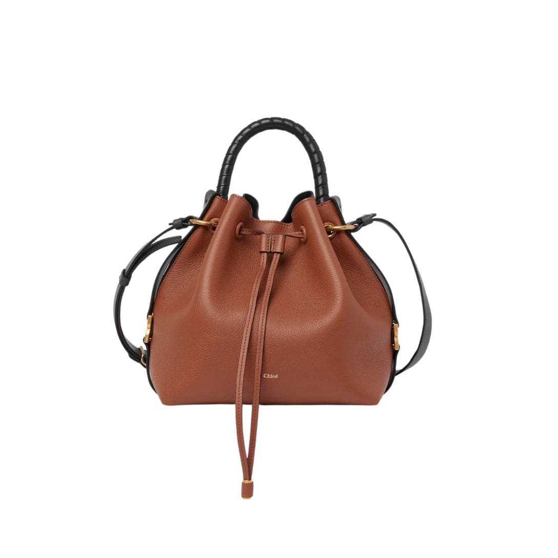 CHLOE MARCIE BUCKET BAG TAN