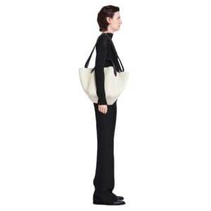 PROENZA LARGE CHELSEA TOTE IVORY BLACK