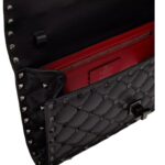 vVALENTINO GARAVANI ROCKSTUD SPIKE CROSSBODY NAPPA LEATHER BAG