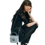 CHLOE PENELOPE MICRO FLAP BAG SILVER