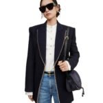 CHLOE MARCIE SMALL SADDLE BAG MIDNIGHT BLUE