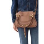 CHLOE MARCIE SMALL DOUBLE CARRY BAG WOODROSE