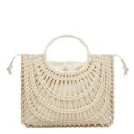 VALENTINO GARAVANI ALLKNOTS WOVEN LEATHER SHOPPER