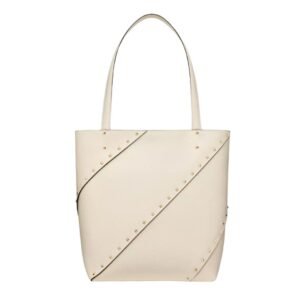 VALENTINO GARAVANI ROCKSTUD WISPY SHOPPING BAG IN CALFSKIN