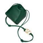 VALENTINO GARAVANI VLOGO POUF NAPPA LEATHER MINI BUCKET BAG