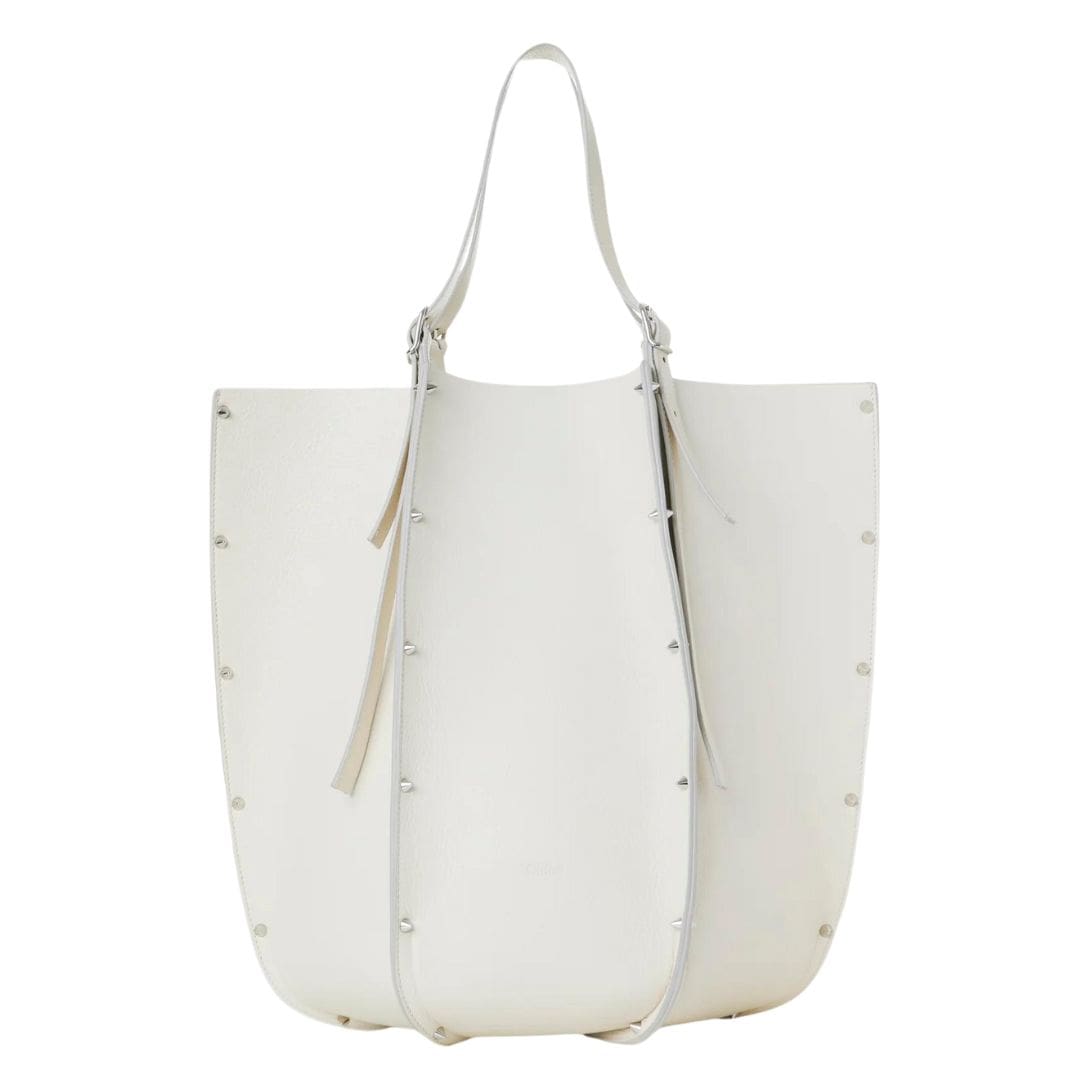 CHLOE CARMELA TOTE BAG WHITE