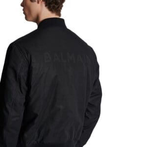 BALMAIN PB NYLON BOMBER JACKET