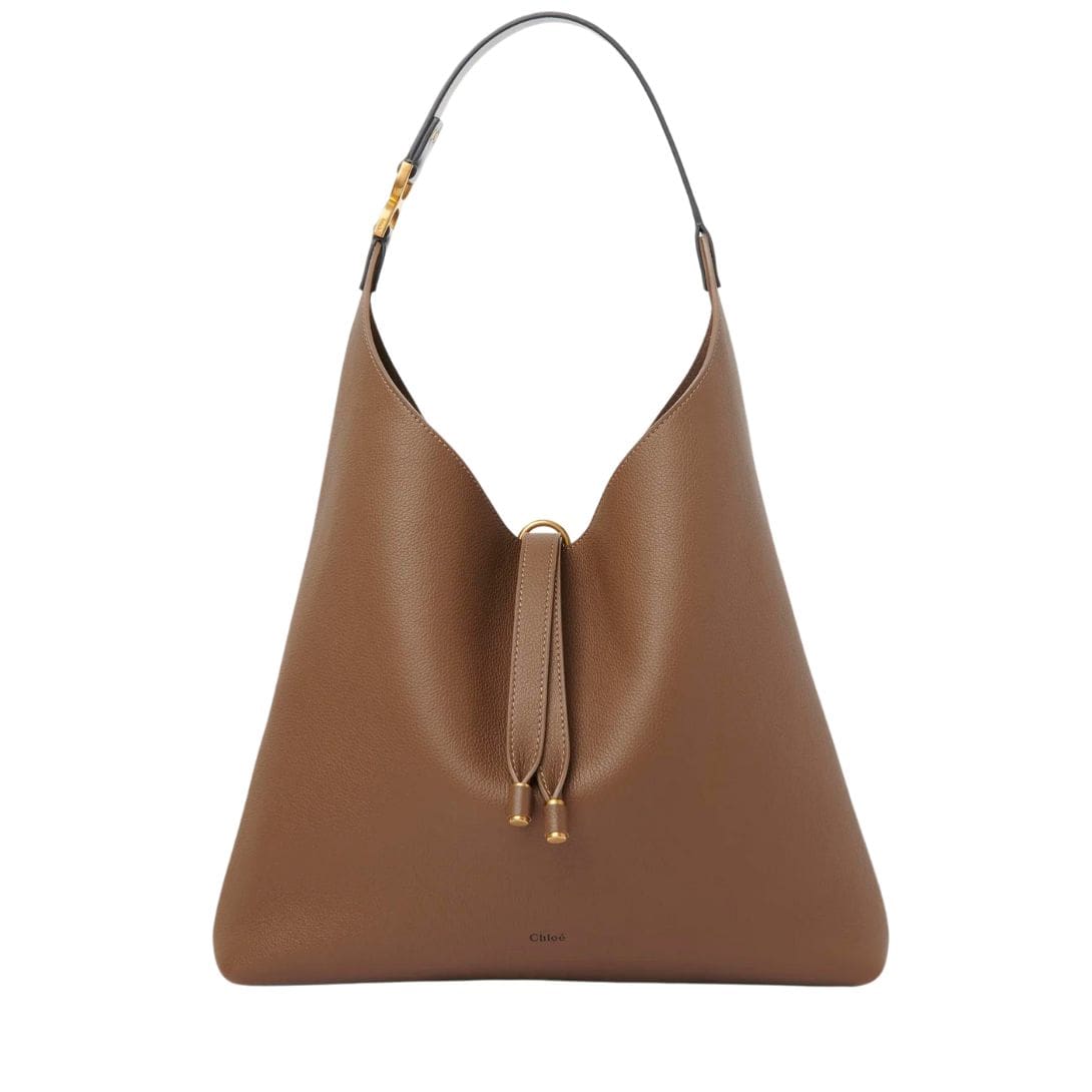 CHLOE MARCIE HOBO BAG DARK NUT