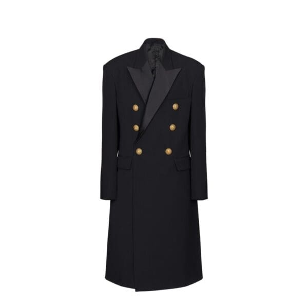 BALMAIN LONG MILITARY STYLE COAT