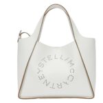 STELLA MCCARTNEY LOGO GRAINY ALTER MAT CROSSBODY BAG