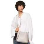 STELLA MCCARTNEY LOGO CROSSBODY TOTE BAG