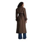 BALMAIN MINI MONOGRAM JACQUARD TRENCH COAT