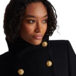 BALMAIN OFFICER COAT WITH BELT