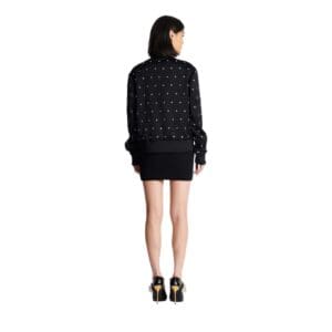 BALMAIN TWEED BOMBER JACKET