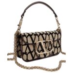 SMALL VALENTINO GARAVANI LOCÒ TOILE ICONOGRAPHE SHOULDER BAG