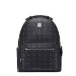 MCM MEDIUM STARK BACKPACK IN VISETOS BLACK