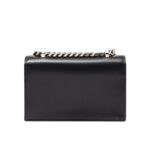 Alexander McQueen Women's The Biker Mini Jewelled Satchel in Black: An edgy, stylish satchel adorned with jewels, perfect for adding a bold touch to any outfit.