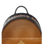 MCM SMALL-MEDIUM X BAPE STARK BACKPACK IN VISETOS BLACK