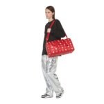 MCM OTTOMAR WEEKENDER BAG IN MAXI VISETOS CANDY RED