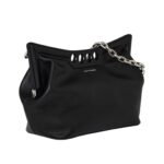 ALEXANDER MCQUEEN WOMENS THE PEAK BAG IN BLACK