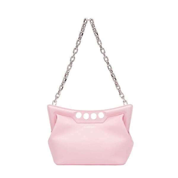 ALEXANDER MCQUEEN WOMENS THE PEAK BAG SMALL IN NEW PINK