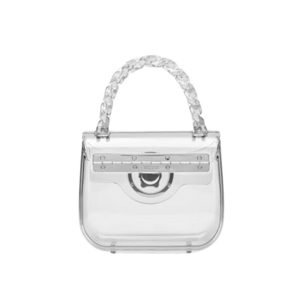 VERSACE LA MEDUSA TRANSPARENT MINI BAG