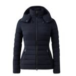 MACKAGE MICHI AGILE-360 STRETCH LIGHT DOWN JACKET WITH HOOD