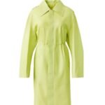 mackage glory calfskin trench coat with waist drawcord