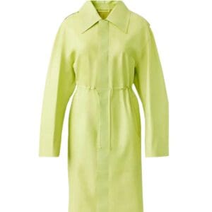 MACKAGE GLORY CALFSKIN TRENCH COAT WITH WAIST DRAWCORD